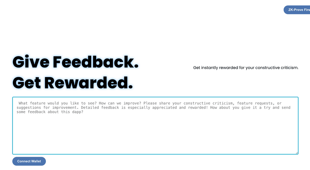 Onchain Feedback Rewards